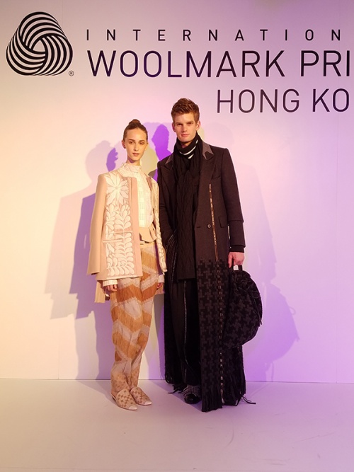 The winners of the 2016/17 International Woolmark Prize Asia Regional Final held at PMQ in Hong Kong this year are womenswear designer, Toton, from Indonesia (his winning look is on the left) and menswear designer, Munn, from Korea (his winning look is on the right)